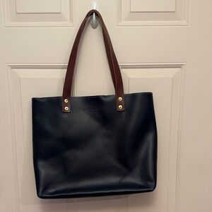 Elegant Black and Brown Tote Bag